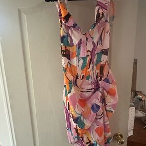 PrettyLittleThing Colorful Asymmetrical Dress